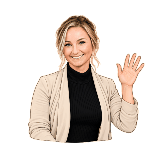 Illustrated Randi waving